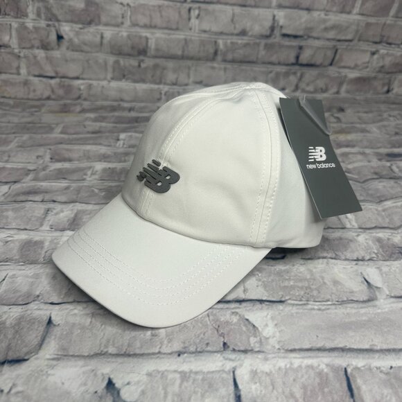 NWT New Balance Unisex 6 Panel Performance Cap V2 Hat One Size (WHT) (LAH51007) - Picture 3 of 14